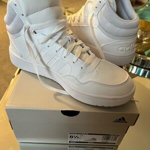 Adidas Women’s White High-Top Sneakers